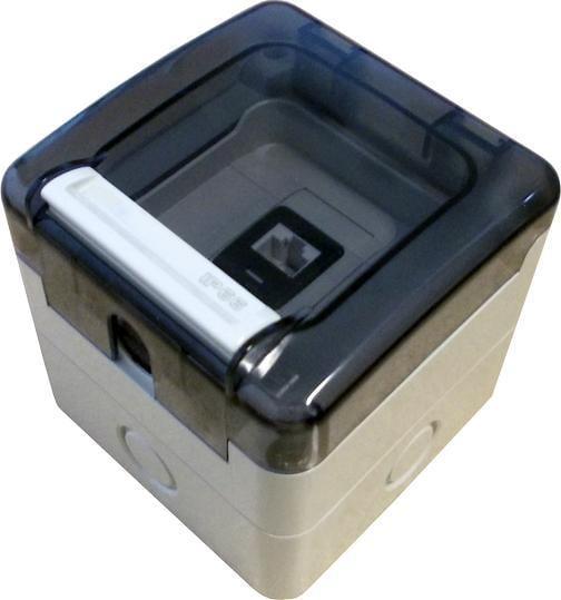 Image du produit Alantec Prise hermétique, étanche 1x RJ45, IP66, monté en surface (non équipé) -