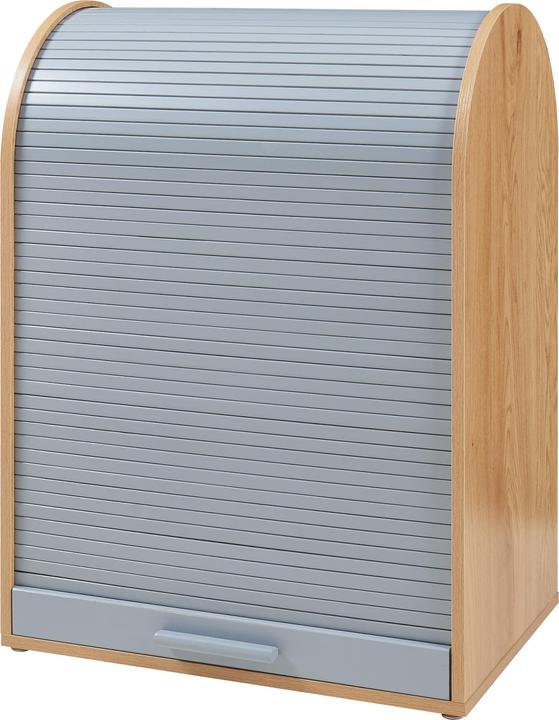 Produktbild En.Casa Rollladenschrank Kavlinge 80x60x40 cm Bambus/Grau (60 x 40 x 80 cm)