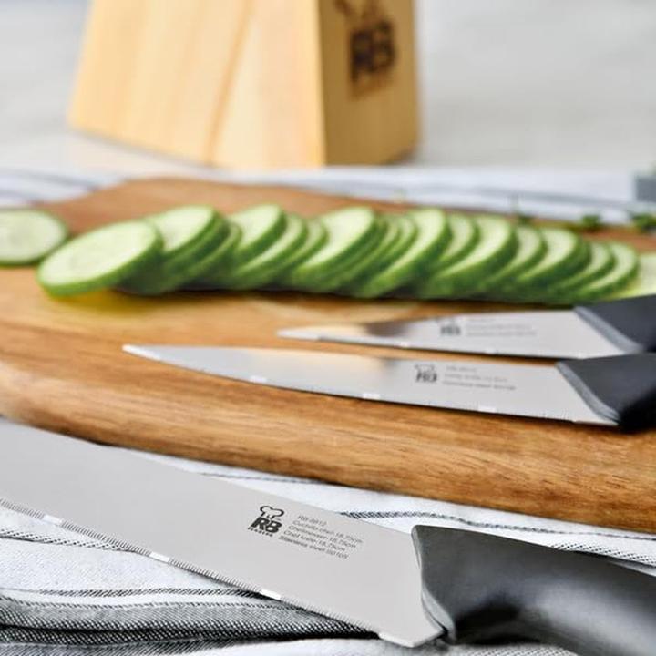 Produktbild Renberg 6-teiliges Messerblock-Set mit Schere