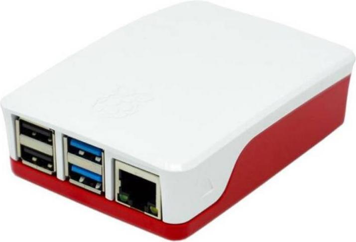 Raspberry Pi Boîtier SBC Convient pour : (R) 4 B Rouge/Blanc