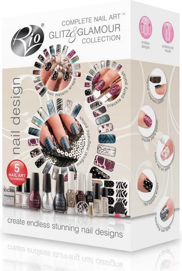 Immagine prodotto Rio Completo Nail Art Shine and Charm ( NADG) (Purple, Borgogna, Oro, Argento)