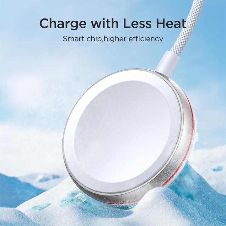 Actual product image Joyroom cable with inductive charger for Apple Watch 1.2m white (S-IW011)