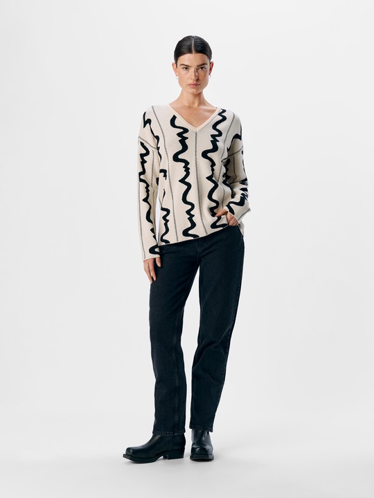 Produktbild Object V-Ausschnitt Strickpullover (XS)