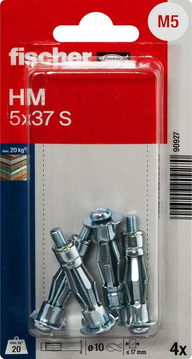 Immagine prodotto Fischer Tassello metallico cavo HM 5x37 S K (4 pz.)