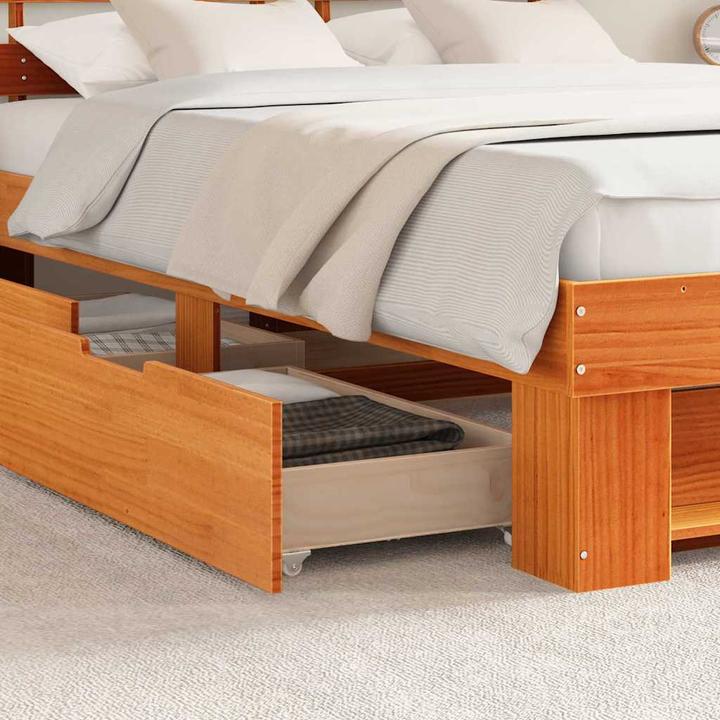 Actual product image vidaXL Holzbett (150 x 200 cm)