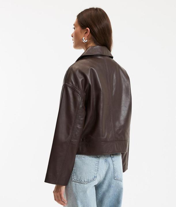 Produktbild La Redoute Collections Bikerjacke Signature THELMA aus Leder (XS)