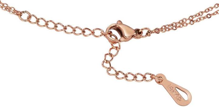 Immagine prodotto Bijouteria Pendente catena (Acciaio inossidabile, Rivestimento in PVD (colore oro), Zirconia, 38 - 43 cm)