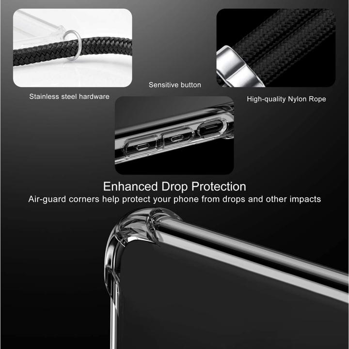 Actual product image Screenguard Apple iPhone 12 Pro Loopster Necklace Case