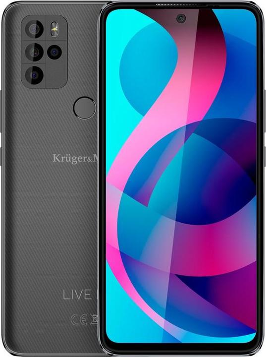 Krüger&Matz Live 10S (256 GB, Grau, 6.67", Dual SIM, 48 Mpx, 4G)