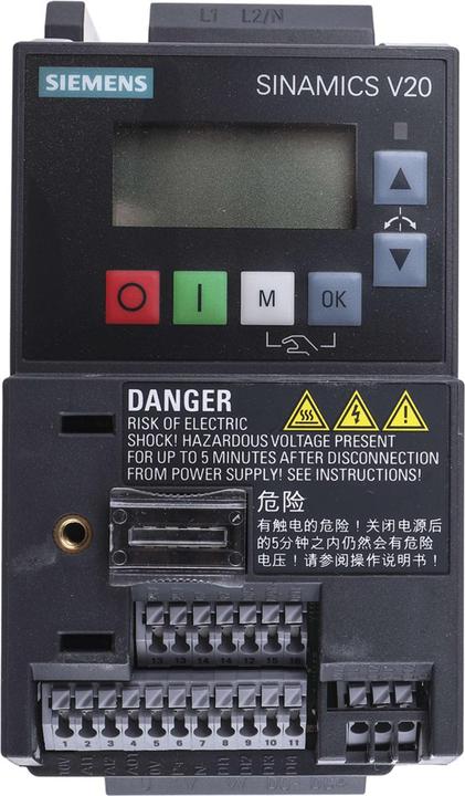 Produktbild Siemens SINAMICS V20 1AC200-240V-10/+10% 0.75kW