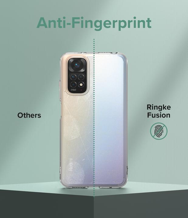Produktbild Ringke Fusion Matte TPU Cap with Gel Frame for Xiaomi Redmi Note 11S (Xiaomi Redmi Note 11S)