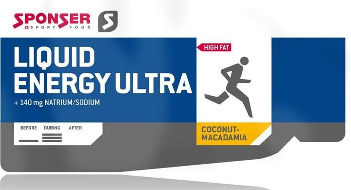 Immagine prodotto Sponser Energia liquida Ultra (Cocco, Noce macadamia, 40 pz., 1000 g)