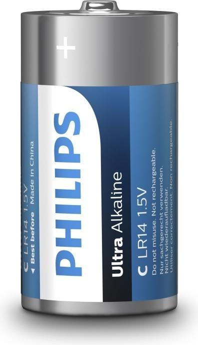 Produktbild Philips ALKALINE PILA C LR14 BLISTER*2 (2 Stk., R14)