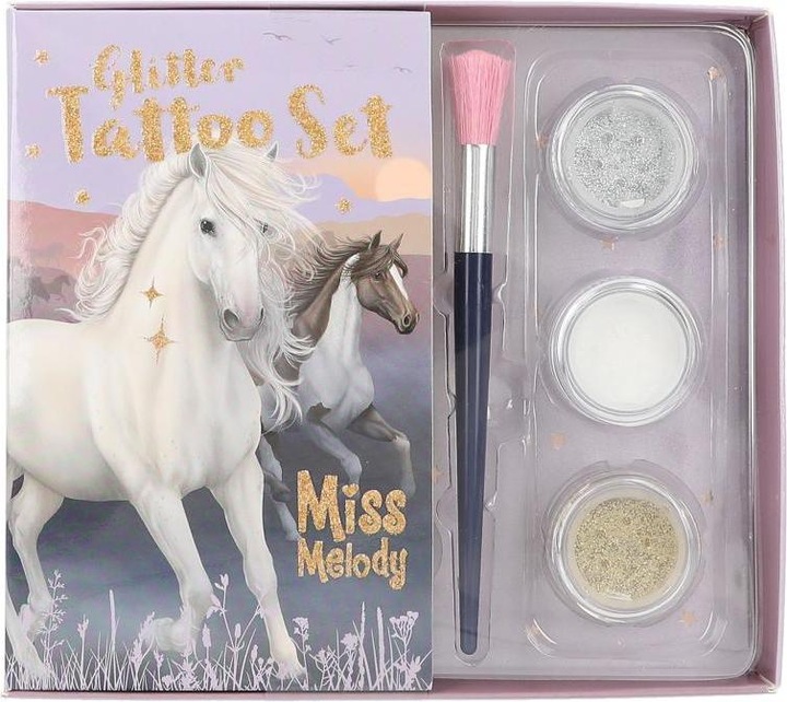 Depesche Miss Melody - Glitter Tattoo Set NIGHT HORSES ( 0412657 )