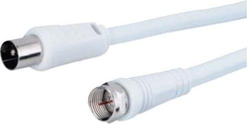 Actual product image Goobay SAT/Antenna connection cable, White, 5 m (Antenna cable)
