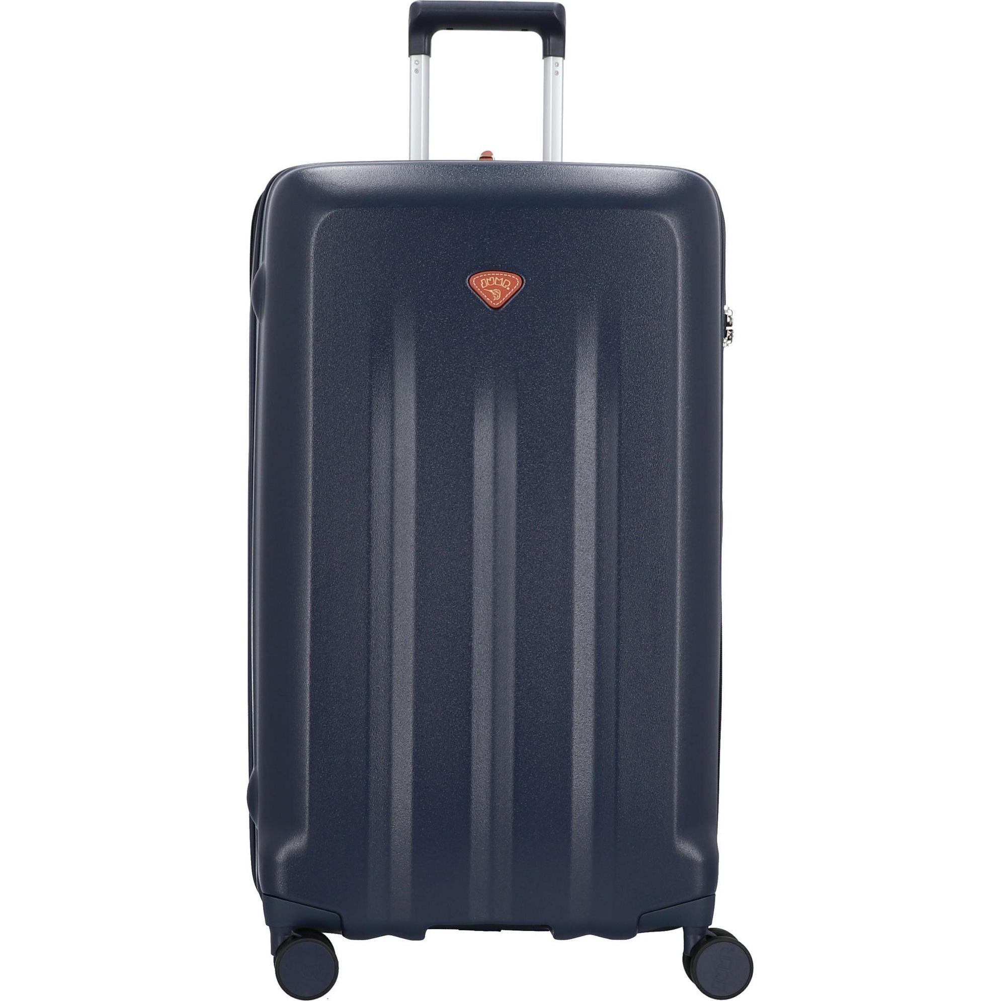 Jump, Koffer, Uppsala 4-Rollen Trolley 76 cm, Blau, (114 l, XL (ab 115l))