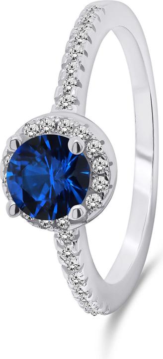 Actual product image Brilio Silver - Charming silver ring with zircons RI054WB - Circuit: 54 mm (54)