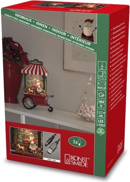 Actual product image Konstsmide Santa in the workshop