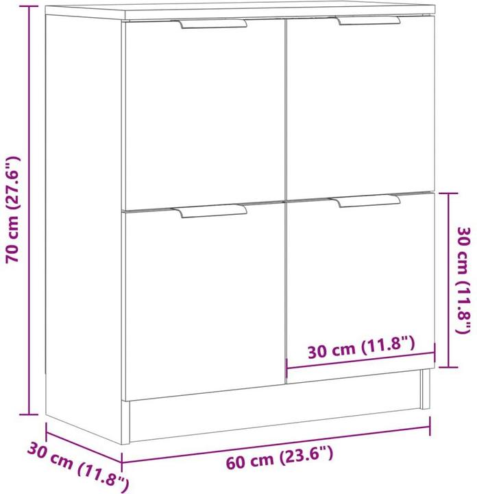 Image du produit vidaXL Sideboard (60 x 30 x 70 cm)