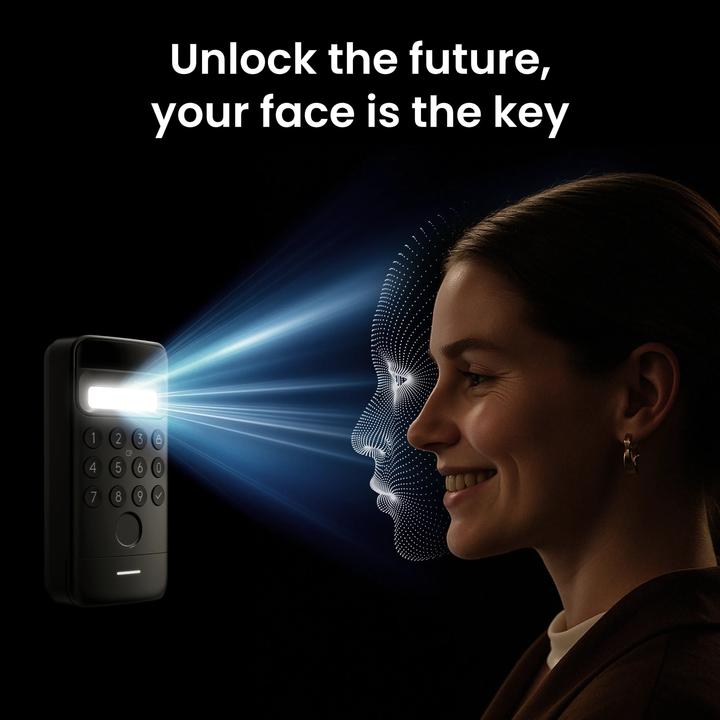 Image du produit SwitchBot Bundle Ultra Vision (Bluetooth, Carte clé, Clé, Combinaison électronique de chiffres, Empreinte digitale, Reconnaissance des visages)
