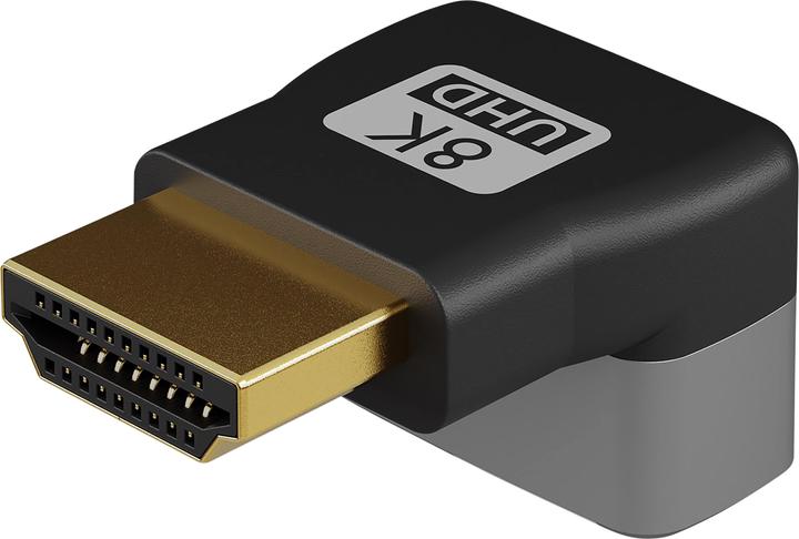 Produktbild Goobay HDMI-Winkeladapter 270° vertikal, 8K @ 60 Hz, vergoldet (HDMI)