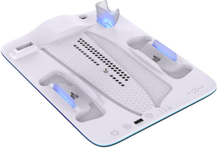 Actual product image Fixed Docking Station for PlayStation 5 (Pro/Slim), black and white (PS5)