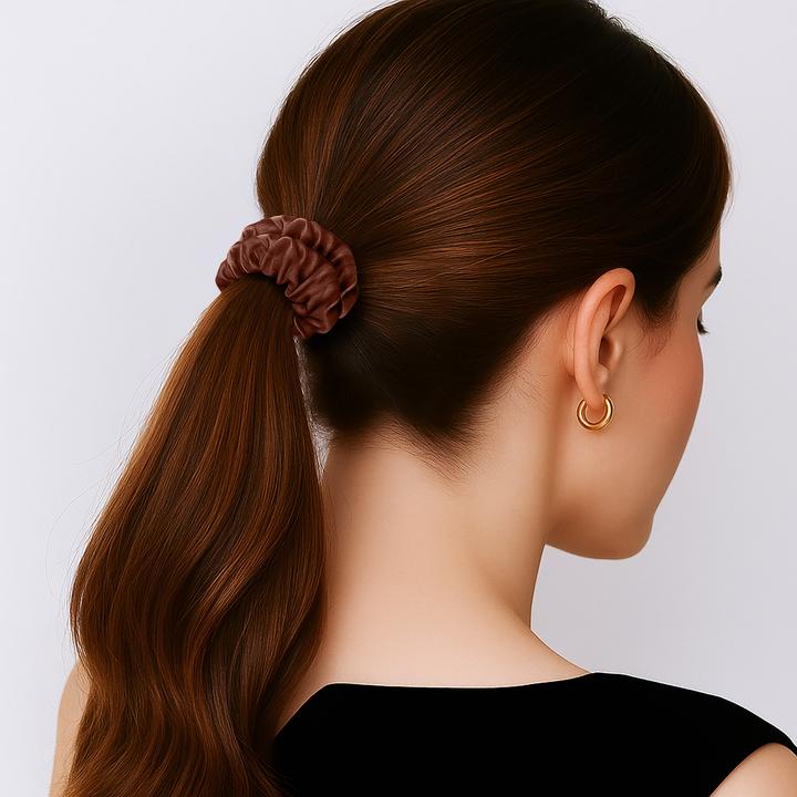 Immagine prodotto Avizar Plissierter Satin-Haargummi (Elastico per capelli)