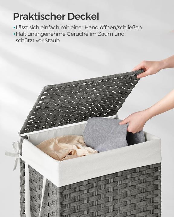 Produktbild Vasagle Wäschekorb handgeflochten (90 l)