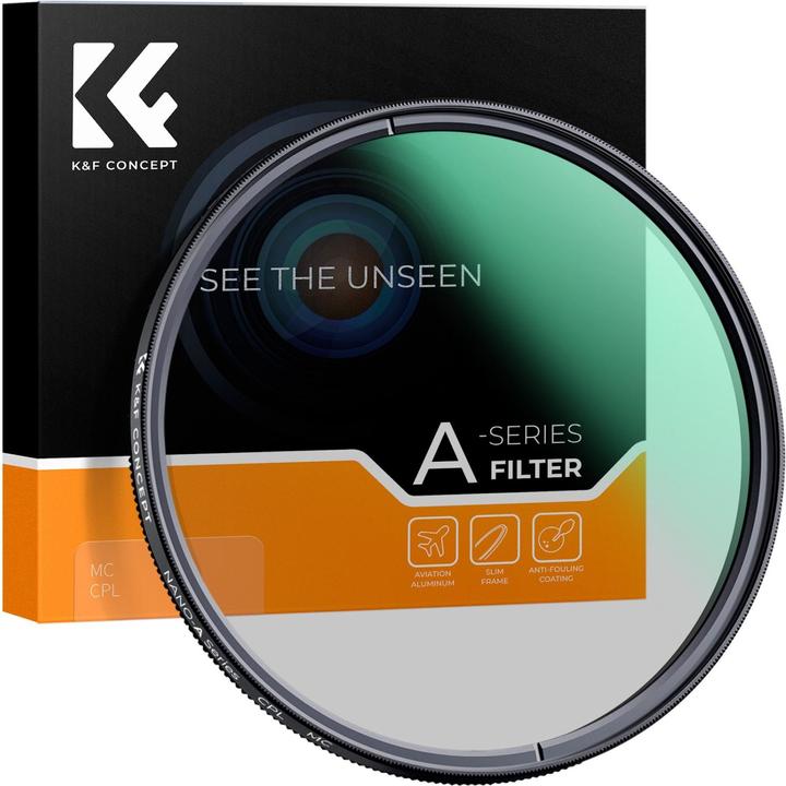 Produktbild K&F Concept 77MM CPL, Slim, Green Coated (77 mm, Polarisationsfilter)