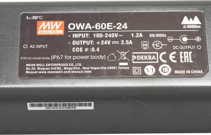 Actual product image MeanWell Table power supply, fixed voltage OWA-60E-24 24 V/DC 60 W