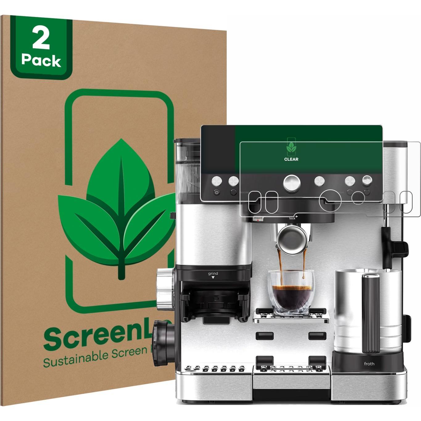 ScreenLeaf Schutzfolie nachhaltiger Displayschutz Displayschutzfolie Folie Klar Transparent, Zubehör Kaffeemaschinen, Tr...