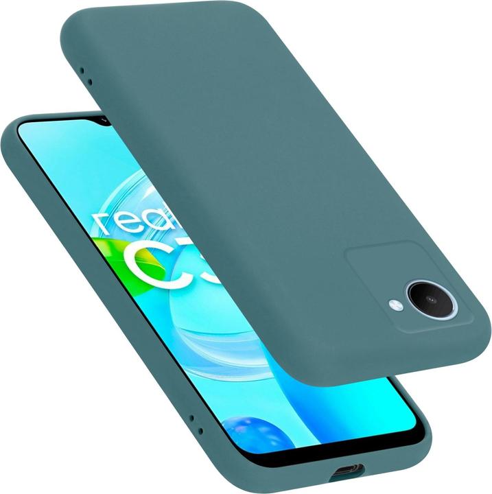 Image du produit Cadorabo TPU Liquid Silicone Case Housse pour Realme C30 / Narzo 50i PRIME (Realme Narzo 50i Prime, Nokia C30)