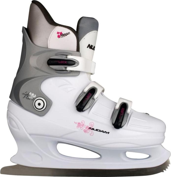 Nijdam Kunstschaats - Hardboot - Wit/Zilver/Fuchsia - 36 (36)