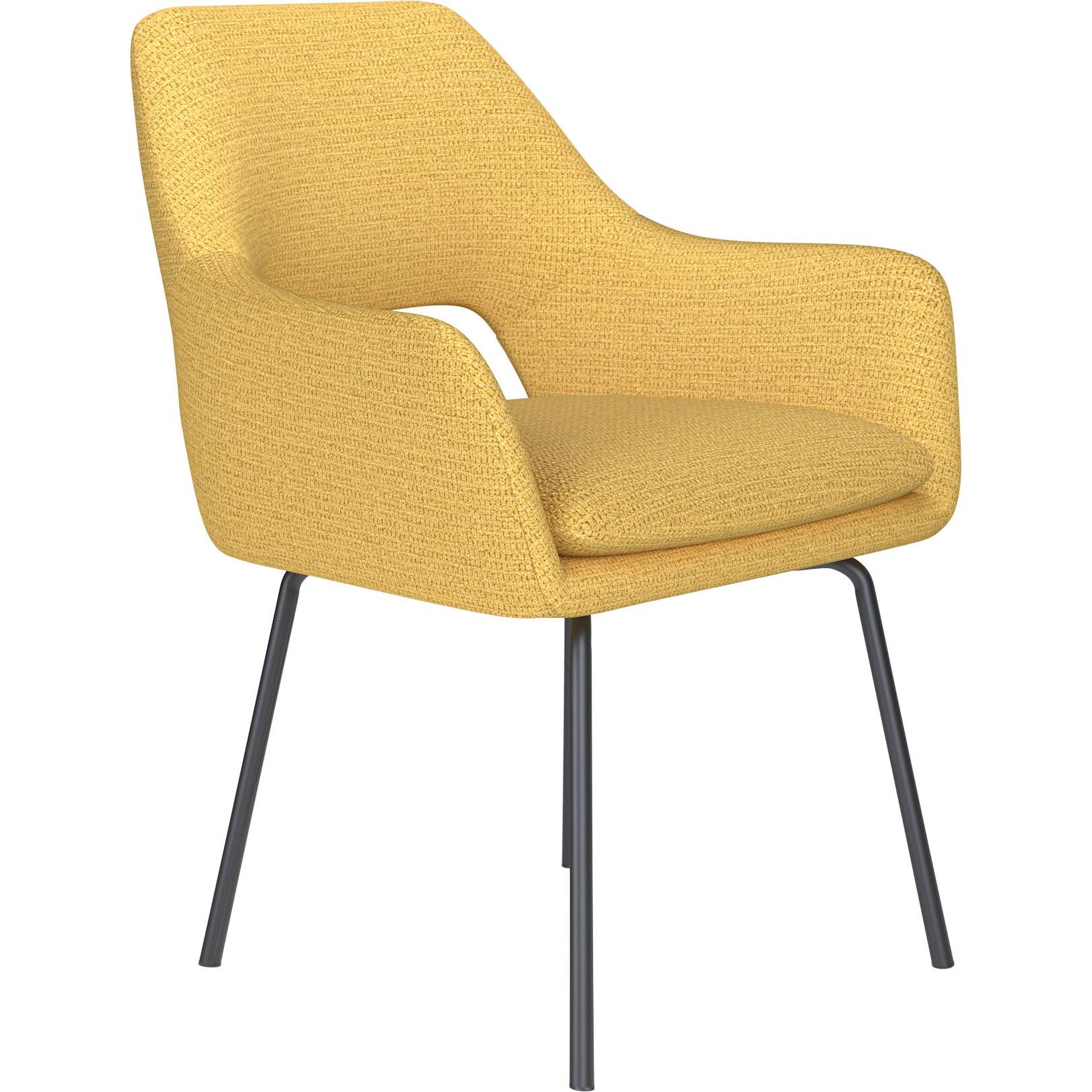 Zuiver, Sedie, Chair Mos Ochre 4 Metal Legs