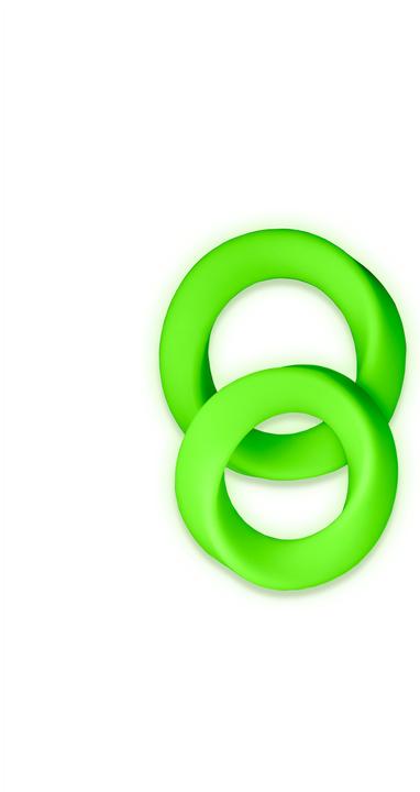 Produktbild Ouch! 2 pcs Cock Ring Set - Glow in the Dark (3 cm)