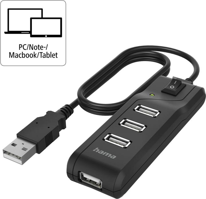 Produktbild Hama 4 in 1 (USB-A, 4 Ports)