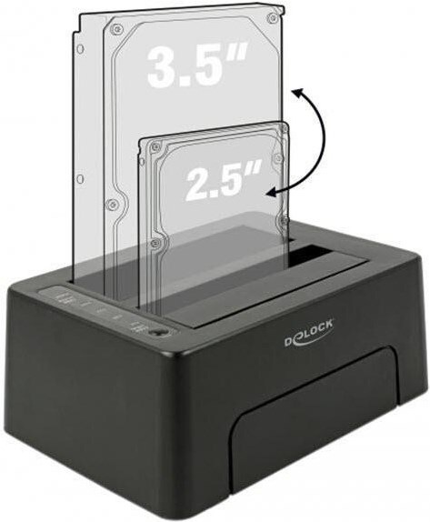 Actual product image Delock Docking and cloning station Dual Sata HDD / SSD