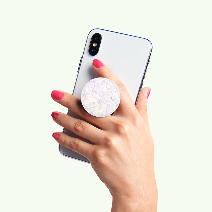 Produktbild PopSockets Iridescent Confetti White (2. Gen, austauschbar)