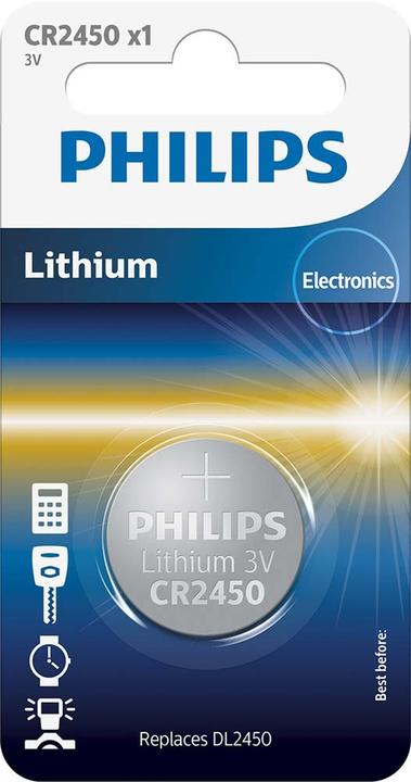 Produktbild Philips Minicells (1) CR2450/10B (1 Stk., CR2450, 25 mAh)
