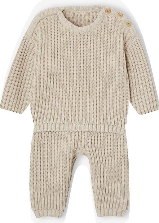 Actual product image Vertbaudet Unisex Baby-Set: Pullover, Strickhose & Wickelbody (50)