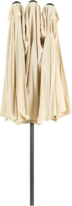 Actual product image VCM Doppelsonnenschirm XXL Sonnenschirm Creme 4,65m Kurbel Polyester 180g/m² Garten (2.70 m)