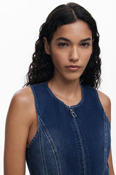 Produktbild Desigual Weste Popeline Denim Medium Wash (M)