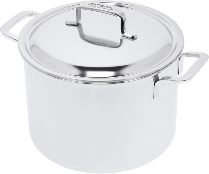 Demeyere Intense 5 Soeppot 24 cm con coperchio doppio (24 cm, Pentola, Acciaio inossidabile)