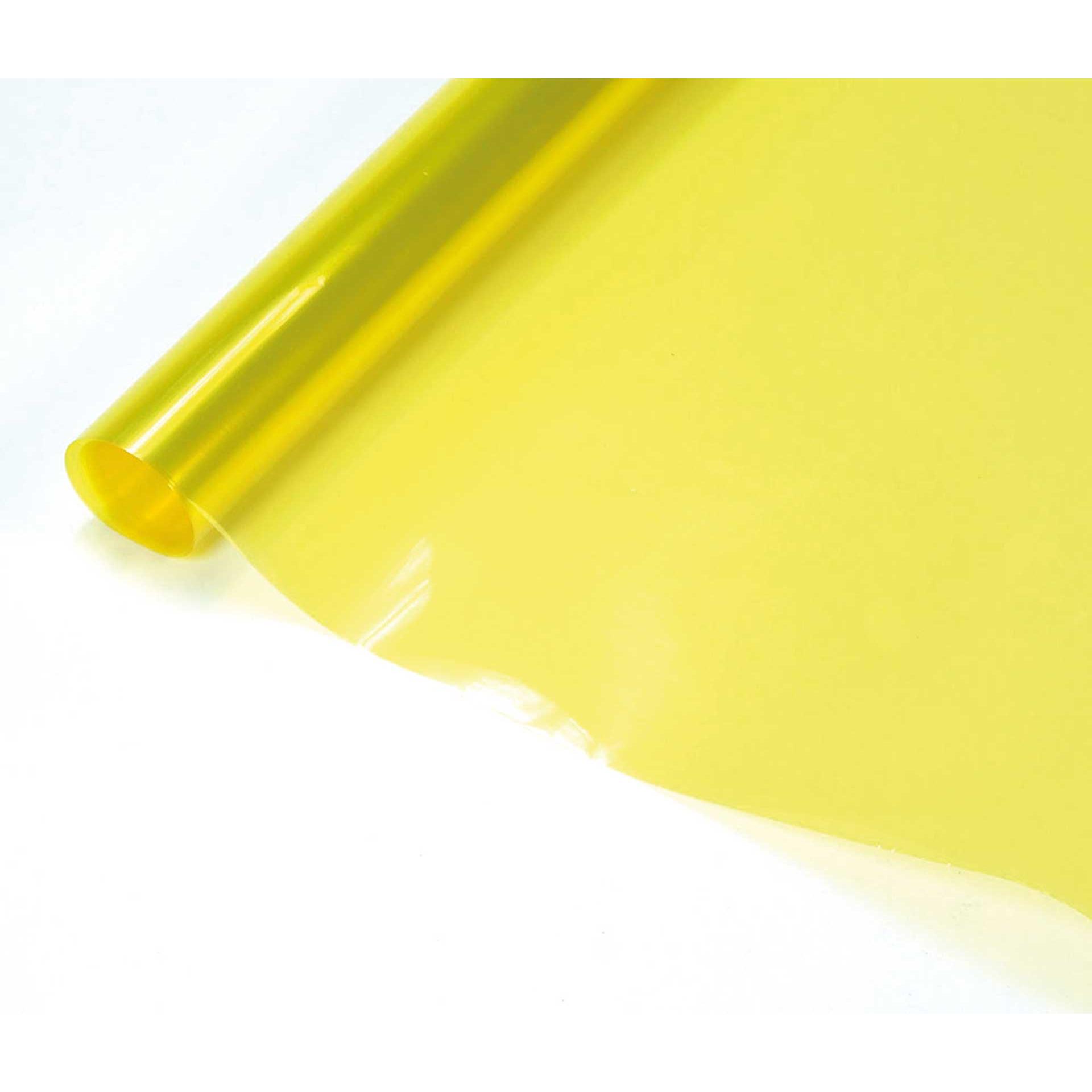 Planet-Hobby Bügelfolie Transparent Lemon Gelb 2 Meter