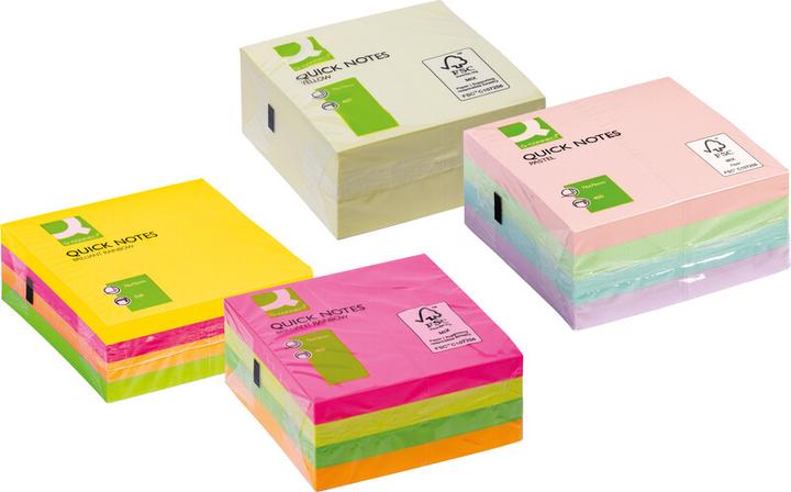 Image du produit Q-Connect Sticky Notes Quick Notes Cubes (76 x 76 mm)