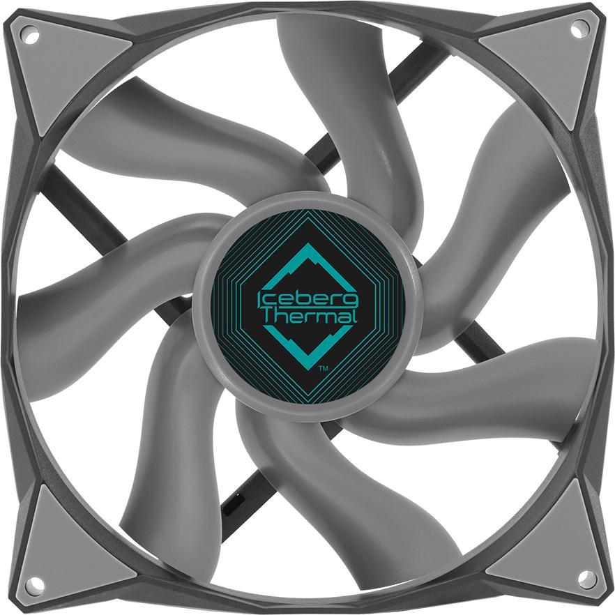 Thumbnail - Iceberg Thermal IceGALE Computergehäuse Ventilator 14 cm Grau 1 Stück(e) (140 mm, 1 x), PC Lüfter, Grau