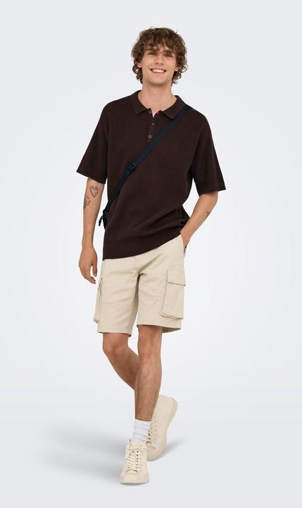 Actual product image Only & Sons ONSJAMES Gestricktes Poloshirt Polo (S)