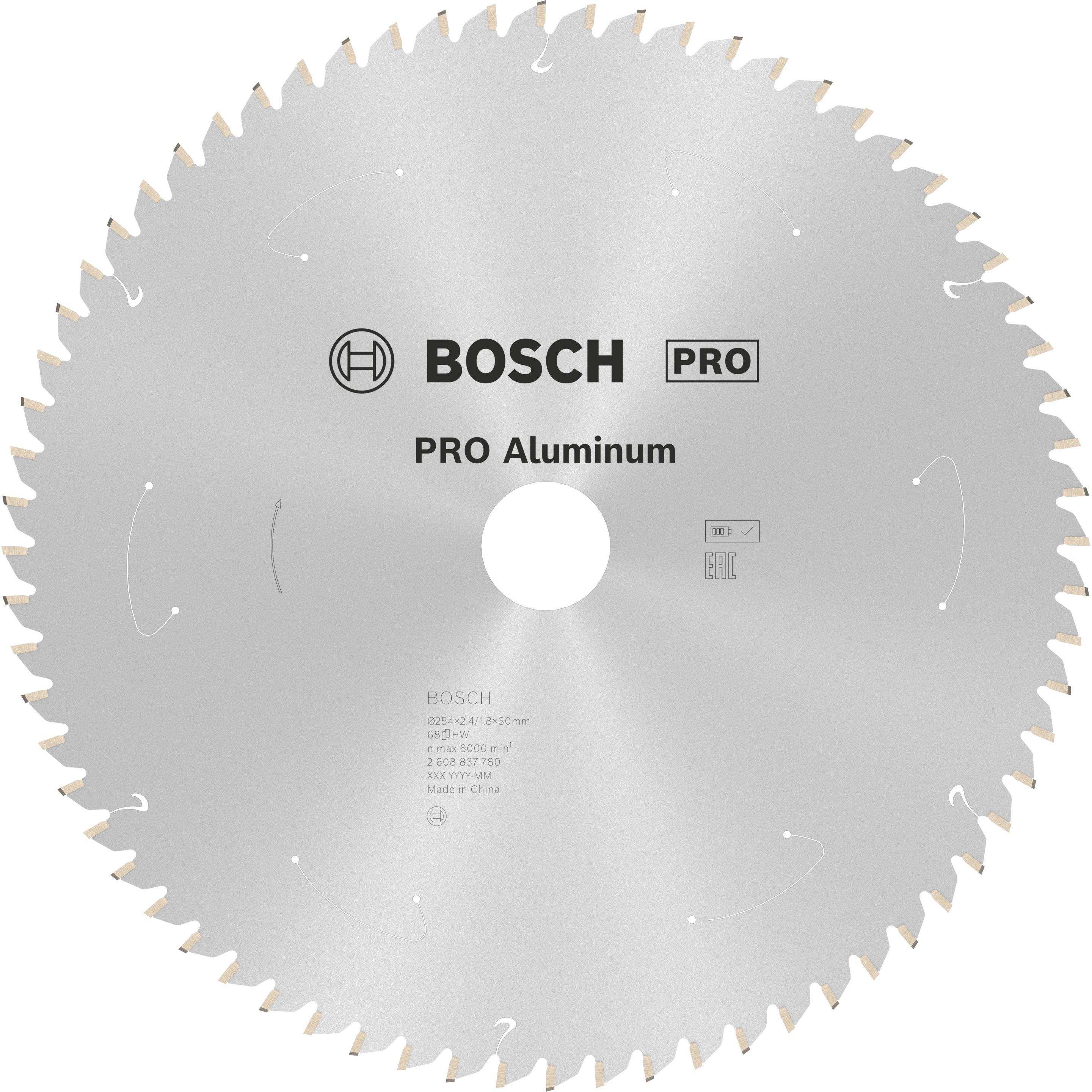Thumbnail - Bosch Professional Zubehör, Sägeblatt, PRO Aluminium cordless Kreissägeblatt, 254 x 2,4 x 30 mm
