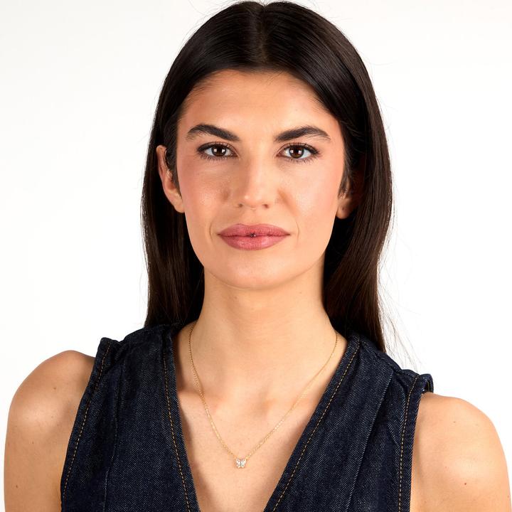 Immagine prodotto La Petite Story Charming Gold-Plated Friendship Bow Tie Necklace (Argento 925)