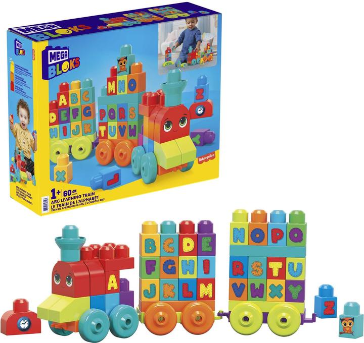 Actual product image Mega Bloks ABC Learning Train (60 pieces)